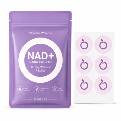 Stronger NAD+ Boost Patches for Women & Men, Plant-Based Formula for Daily Energy,Wellness Care Patches,30 Pack (60PCS Daily Wellness Patches)