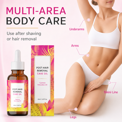 60ML Natural Cyperus Rotundus Oil for Hair removal, Hair Removal Oil for Slow Body Hair Growth,for Women & Men, Soothes Skin & Minimizes Pores